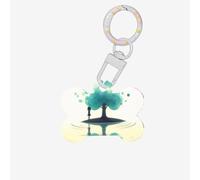The Little Girl by The River. Dog Tags for Pets,Bone-Shaped Acrylic Pet ID Tags,Perfect for Small to Large Dogs and Cats,Cute & Functional