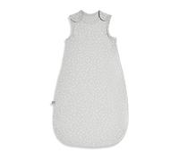 The Little Green Sheep Baby Sleeping Bag 6-18 Months, Printed Linen Sleeping Bag, 1 Tog for Summer, Dove with White Rice Print