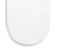 Little Green Sheep Organic Moses Basket Fitted Sheet - White Rice White Rice