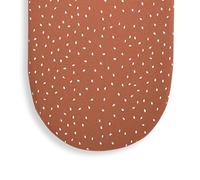 The Little Green Sheep Organic Moses Basket Fitted Sheet - Terracotta Rice