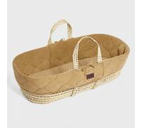 The Little Green Sheep Natural Quilted Moses Basket & Mattress - Honey