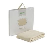 The Little Green Sheep Organic Knitted Baby Blanket (Natural)