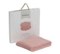 The Little Green Sheep Organic Knitted Baby Blanket (Pink)
