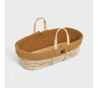 The Little Green Sheep Organic Knitted Moses Basket & Mattress - Honey