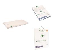 The Little Green Sheep Organic Wool Cot Mattress, Mattress Protector and Jersey Fitted Sheet Bundle