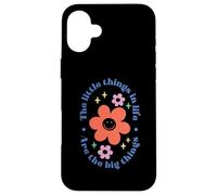 The Little In Things Life Are Big Retro Daisy Case for iPhone 16 Plus