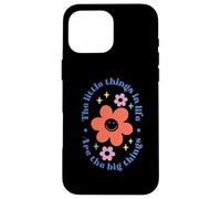 The Little In Things Life Are Big Retro Daisy Case for iPhone 16 Pro Max