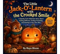 The Little Jack-O’-Lantern with the Crooked Smile: A Spooky-Cute Halloween Story About Feeling Different, Finding Friendship, and Glowing in Your Own Way (Maya Bloom Halloween Fun Books)