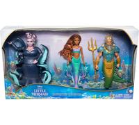 The Little Mermaid Ariel King Triton & Ursula Dolls Set of 3 Mattel Disney
