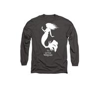 The Little Mermaid Ariel Silhouette Long Sleeve T-Shirt, Charcoal Disney Charcoal S