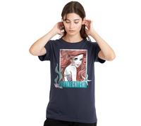 The Little Mermaid Ariel Total Catch Ladies T Shirt, Deep Navy, Medium