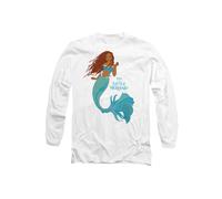 The Little Mermaid Classic Ariel Long Sleeve T-Shirt, White Disney White M