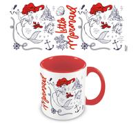 The Little Mermaid Coffee Mug, 11oz Coffee Mug and Coloured Inner Mug in Present