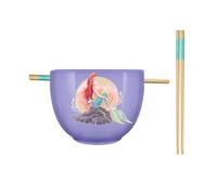The Little Mermaid Disney Ariel 20-Ounce Ceramic Ramen Bowl and Chopstick Set