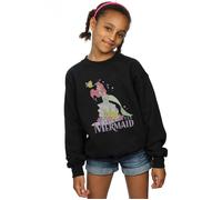 The Little Mermaid Faded Nostalgia Sweatshirt Disney Black 12-13 Years