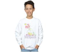 The Little Mermaid Faded Nostalgia Sweatshirt Disney White 7-8 Years