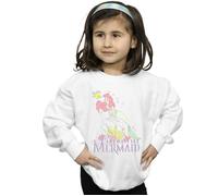 The Little Mermaid Faded Nostalgia Sweatshirt Disney White 7-8 Years
