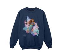 The Little Mermaid Girl's Find Your Voice Movie Sweatshirt in Navy | Size: 9 Years The Little Mermaid Navy 9 Years