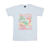 The Little Mermaid Greetings From Atlantica Cotton Boyfriend T-Shirt Disney White XXXL