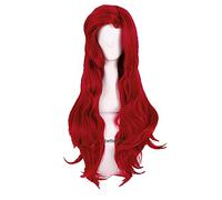 The Little Mermaid Princess Ariel Cosplay Wigs Long Wave Wavy Heat Resistant Synthetic Hair Wig + Wig Cap