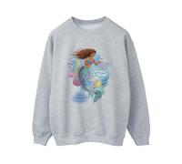 The Little Mermaid Women's Curious & Kind Movie Sweatshirt in Grey | Size: Medium The Little Mermaid Grey M
