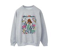 The Little Mermaid Women's Go Beyond The Surface Sweatshirt in Grey | Size: XL The Little Mermaid Grey XL