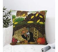 The Little Mole's House Pillow Case Cushion Cover Polyester Custom DIY Pillow Cover Novelty Pillowcases For Sofa Home Decoration