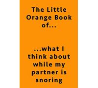 The Little Orange Book of What I think About While My Partner is Sleeping (notebook)