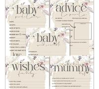 The Little Party Company Baby shower Games - Boho Pampas Rose Theme Bundle Pack- 5 Games in 1 pack-Neutral Baby shower games-Pamapas Design (Pampas5in1)…