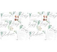 The Little Party Company Baby shower Games - Botanical Boho Theme Ultimate Value Bundle Game Pack- 7 Games in 2 pack-Neutral Baby shower games-Botanical Leaf Design (Bot7in1)…