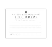 The Little Party Company Favourite Memory with the Bride Game Cards, A6, 15 Pack