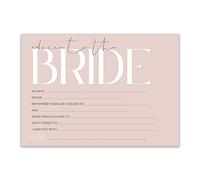 The Little Party Company Hen Party Games - Blush Pink Design - Accessories - Elegant Classy Advice To Bride Cards (x10)
