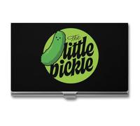 The Little Pickle Business Card Wallet Credit Card Holder Metal Square Small Pocket Purse