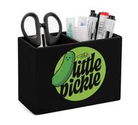 The Little Pickle Leather Pen Pot 2 Sections Pencil Holder Office Desktop Organizer Makeup Storage