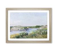 The Little Pond By Childe Hassam Classic Painting Framed Print | A3 Oak Framed Wall Art | Ready to Hang | Classic Historical Picture | Living Room Bedroom Lounge Office