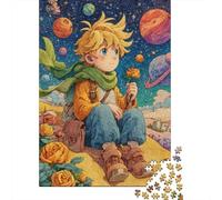 The Little Prince 1000 Pieces Wooden Jigsaw Puzzle for Adults Fun Toy Intellectual Game Home Decoration Education Game Stress Relief Toy Relaxation And Intelligence 1000pcs (75x50cm)