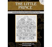 The Little Prince Adventale: Modern Blackwork Embroidery Pattern