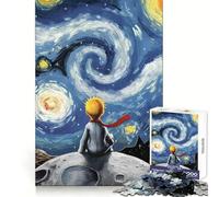 The Little Prince And Starry Night 1000 Piece Jigsaw Puzzle for Teenagers Reason Skill Toy Stress Free Exact Cut Lovely Present (38x26cm)