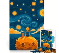 The Little Prince And The Fox Jigsaw Puzzle 1000 Piece for Adults Strong Logic Toy Anxiety Relief Clear Edge Festival Gift (38x52cm)