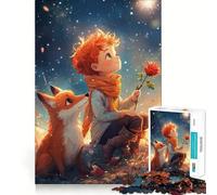 The Little Prince And The Fox Jigsaw Puzzle for Adults 1000 Pieces Think Smart Toy Home Enjoy Accurate Cut Wall Art Decor (38x26cm)