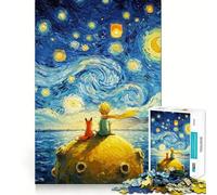The Little Prince And The Fox Jigsaws 1000 Pieces for Adults Brain Challenge Toy Peaceful Time Clear Cut Art Collectible (50x75cm)