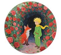 The Little Prince And The Rose Jigsaw Puzzles Puzzle for Adults Kids. 1000 Pieces Children's Fun Picture Books Whimsical Challenge Toy Educational Games Home Decoration for Educational Games Gifts 100