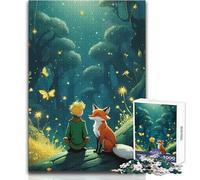 The Little Prince Fox Puzzles for Teenagers 1000 Piece Educational Mental Focus Game Heartwarming Special Present Idea Size 38x52cm