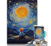 The Little Prince of The Night Sky Jigsaw Puzzles for Adults Teenagers Jigsaws Puzzle,Relax Games Is Ideal As A Gift for The Whole Family 50x75cm