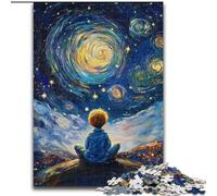The Little Prince of The Night Sky Puzzles for Adults Teens 1000 Pieces, Learning Educational Toys Family Games with Matching Poster And Trivia Sheet (50x75cm)