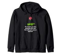 The Little Prince Rose Quote - Meaningful Book Tee Zip Hoodie