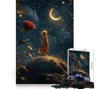 The Little Prince Under The Stars Jigsaw Puzzles for Teenagers 1000 Brain Workout Toy Simple Fun Image Assembly Cherished Gift (38x52cm)