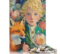 The Little Prince Wooden Jigsaw Puzzle for Adults Fun 300 Piece Stress Relief Toy Education Game Decoration Toy Intellectual Game Relaxation And Intelligence 300pcs (40x28cm)