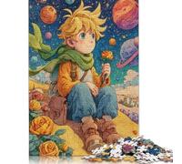 The Little Prince Wooden Jigsaw Puzzles 300 Pieces for Adults Fun Toy Intellectual Game Home Decoration Stress Relief Education Game Premium & Durable 300pcs (40x28cm)