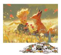 The Little Prince Wooden Jigsaw Puzzles Adults Fun 500 Pieces Education Game Decoration Stress Relief Toy Intellectual Game Relaxation And Intelligence 500pcs (52x38cm)